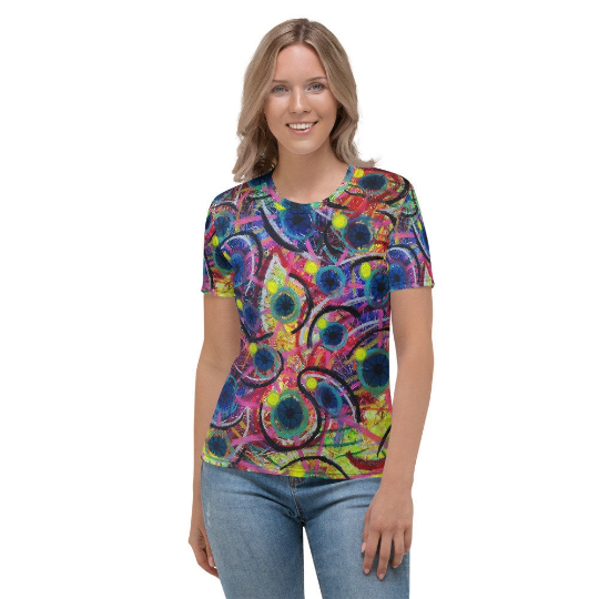 Abstract Art Shirt, Women's - Psychedelic Art by Jeremy Lampkin